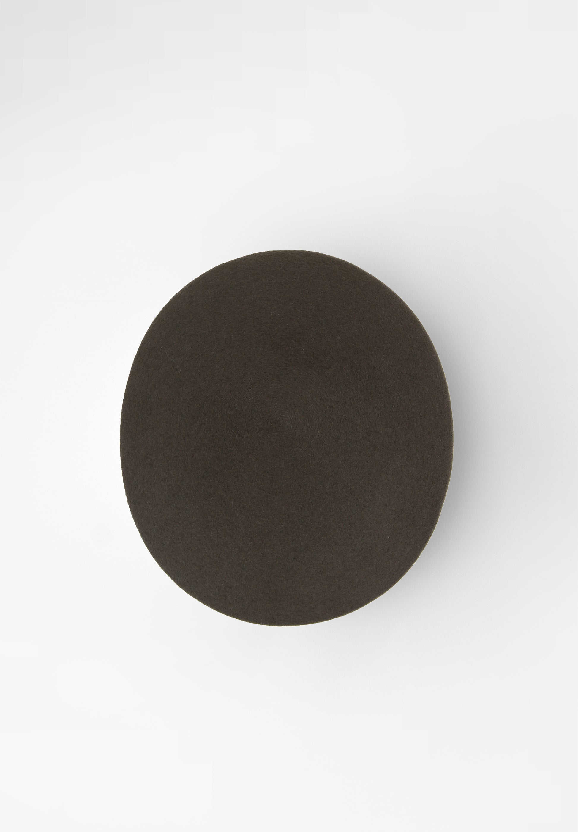 Oriana Pillbox Hat Wool Dark Brown by Fae Nuit Studio